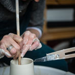 Juliet Macleod in her studio 2018